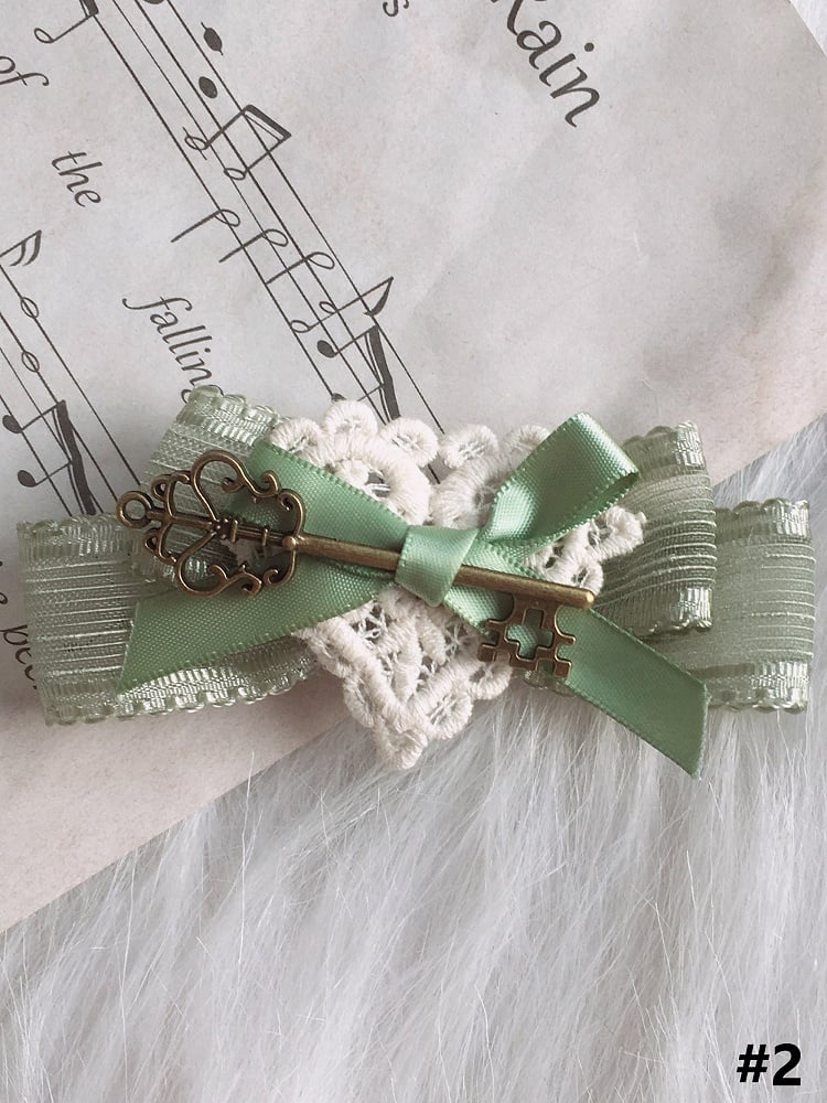 Green Lolita Bowknot 5 Options Hairclip