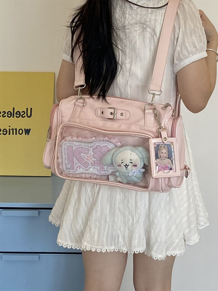 Ita Bag Buckle Decorated Colors Backpack/Crossbody with 6