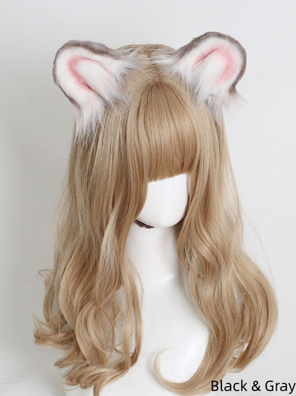 Gray Brown Pair Plush Cute / Beige A Black of Lolita Hamster