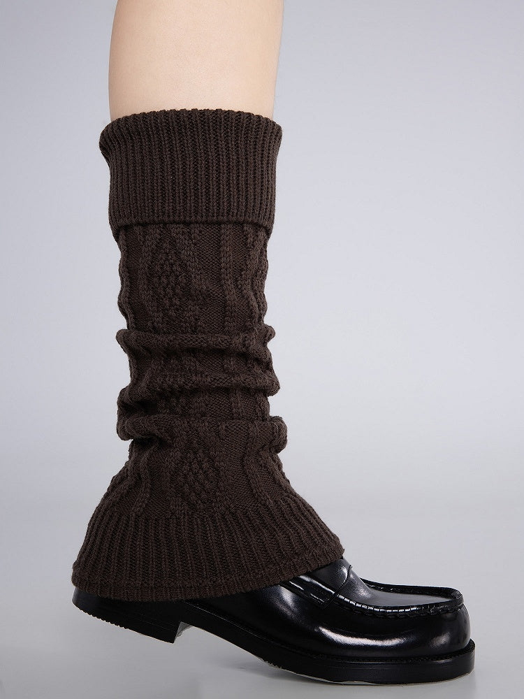 Leg Colors 4 Knitted Diamond Warmers Stitch