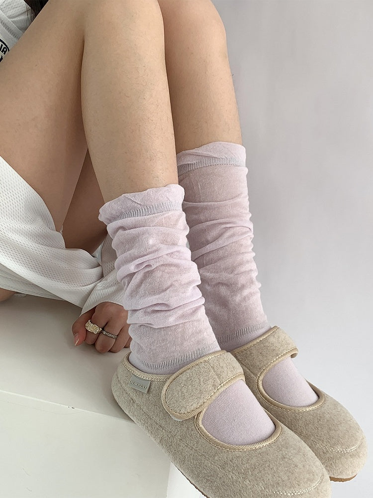 Calf Colors Ruched 4 Minimalist Socks