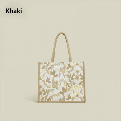 4 Colors Embroidery Handbag Flower