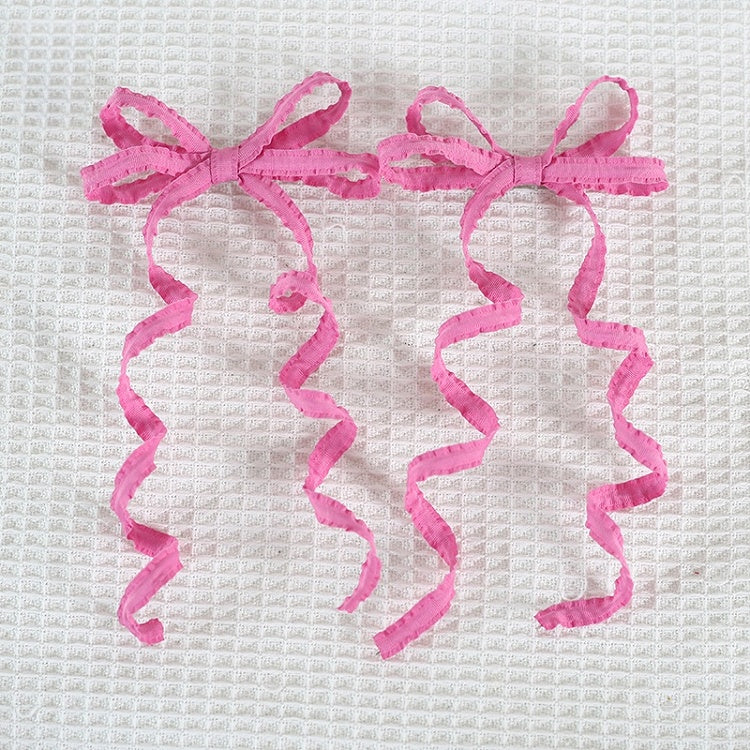 Lolita Pair Sweet Colors Hairclips Ribbon A Bowknot Cute 15 And Curly of