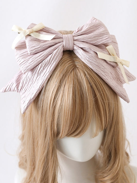 Blue Pink-Purple KC Light Mint Tiny Bow Bows with Green / Beige Detachable Adorable