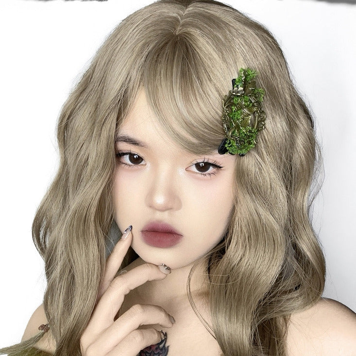 Schmetterling Moss Kei Haarspange Grün Bronze Mori