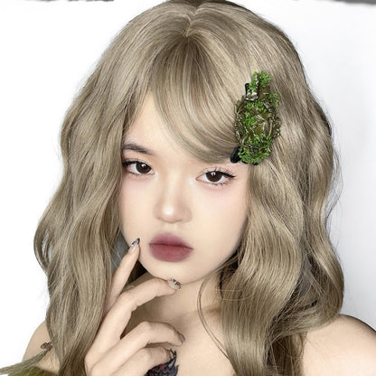 Schmetterling Moss Kei Haarspange Grün Bronze Mori