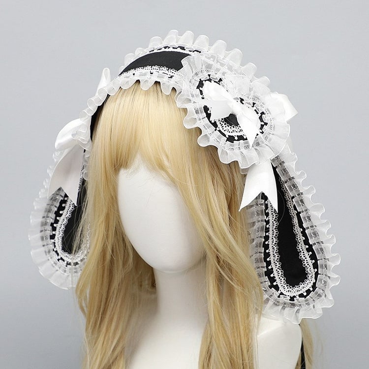 Design Details Trim Bowknot Options Color Lace Heart Bunny 4 Ear