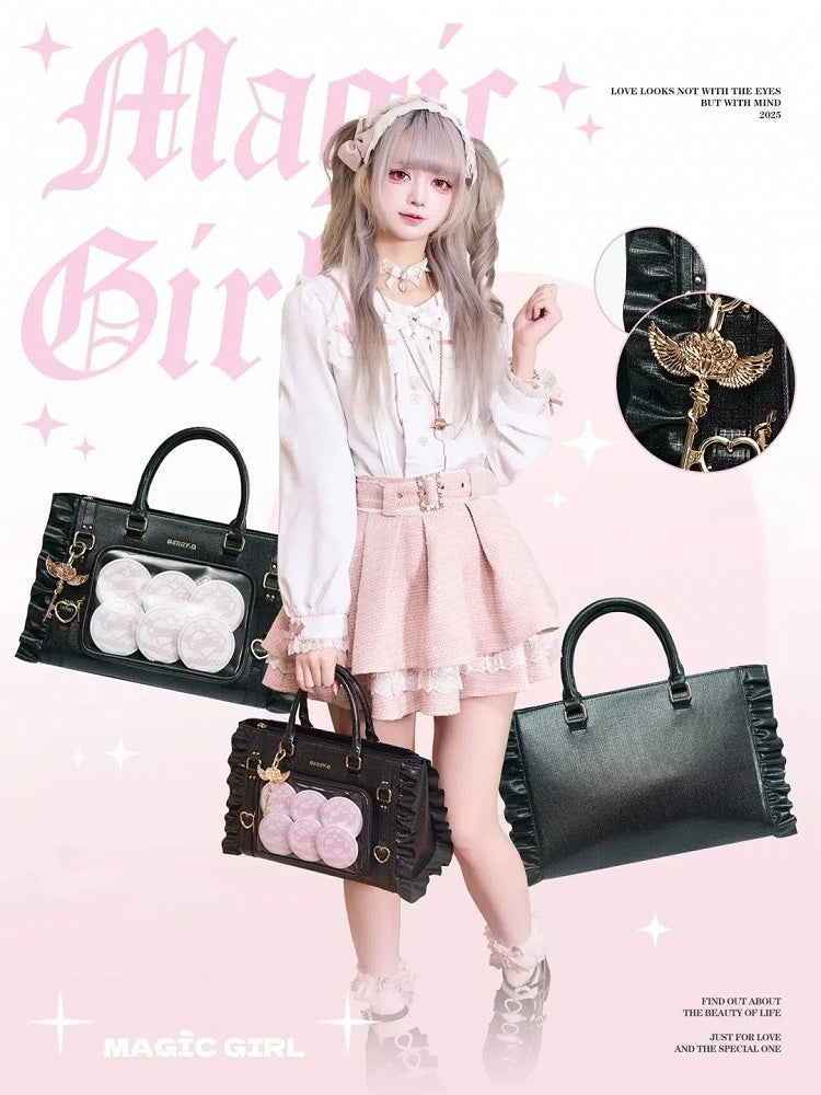 Iridescent – ​​Magische Kapazität, schwarze Ita-Tasche für Mädchen, groß