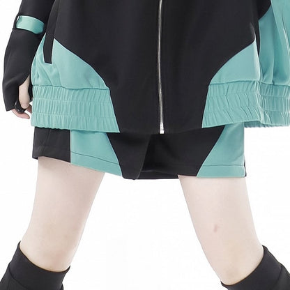 Shorts Sport Jirai BlackGreen Kei