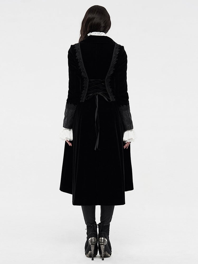 Vampire Noble Gothic Coat Black