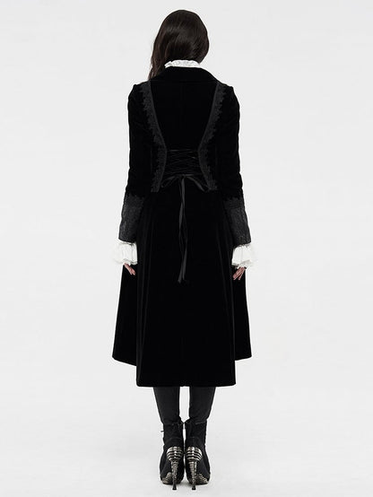 Vampire Noble Gothic Coat Black