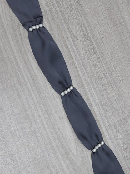 18 Color Options Lolita Belt Pearl Satin