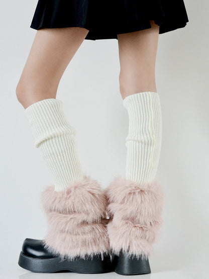 Fur 4 Y2K Warmers Plush Colors Faux Leg