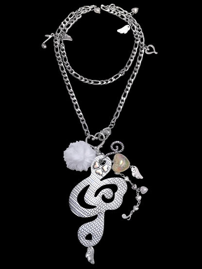 Music Note Heart Pendant Necklace - Kiwi Store