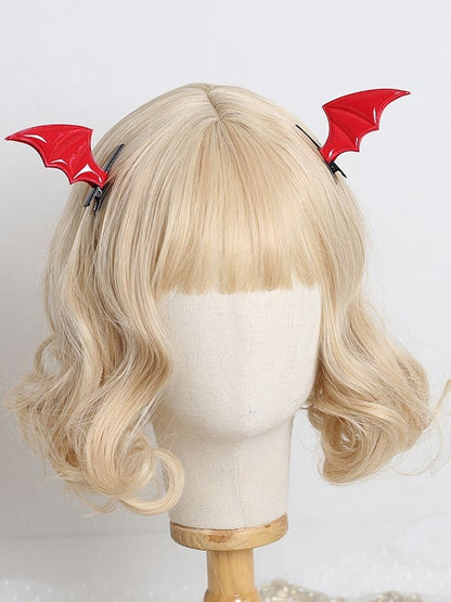 Lolita A Bat Hairclips Colors Polished Pair Wing 4 Gothic of