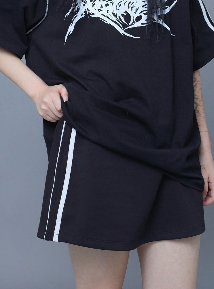 Dark Pleated Skirt Short - ITAMI