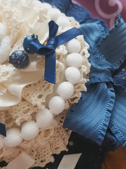 With Cake-Shaped Blueberry Blue Hat Dark Mini Beige Clips