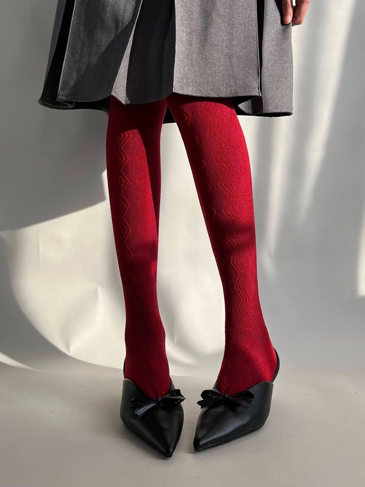 Tights Wave Colors) Jacquard (6