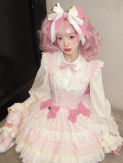 Off-White – Langärmliges Oberteil mit Peter-Pan-Kragen