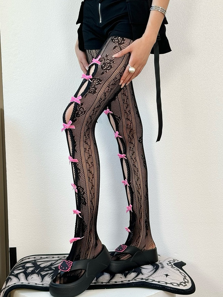 Design Y2K Optionen Strumpfhose Farbe Cut-out Bowknot 4 Details