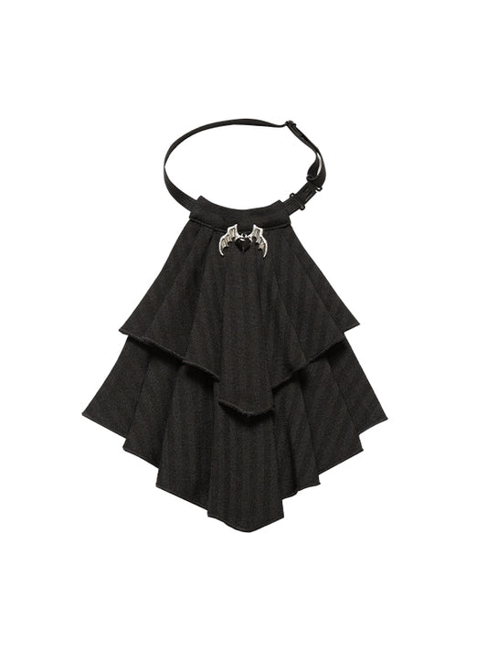 Black Gothic with Lolita Bat Jabot Tie Decoration