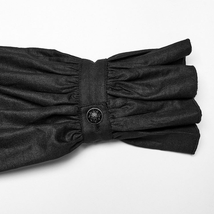Men's Style Goth Black Shirt Retro Palace