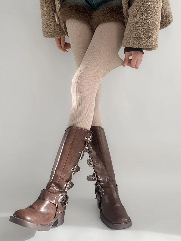 Tights Fine (9 Ribbed Colors)