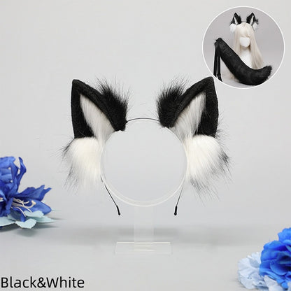 9 Faux Cute Ear Wolf Fur Lolita KC Colors