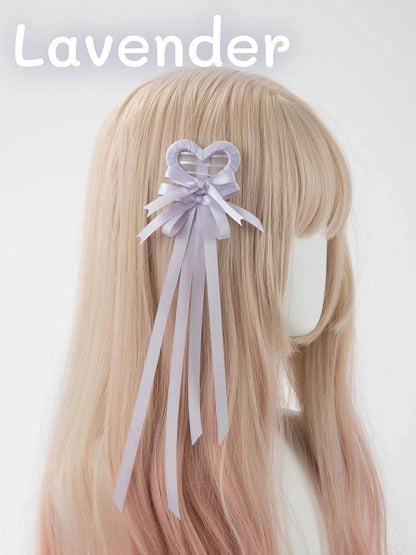 Clip Hair (Single Heart Bow