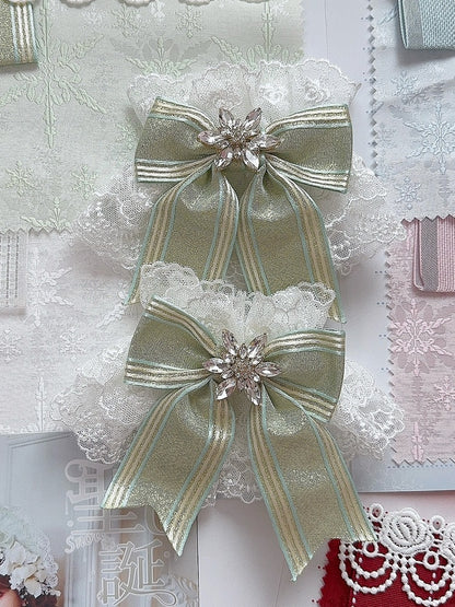 Options Rhinestone 5 Decorated Color Bowknot Snow Cuffs Wrist