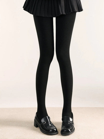 Tights Colors) (5 Warm Knit Ribbed