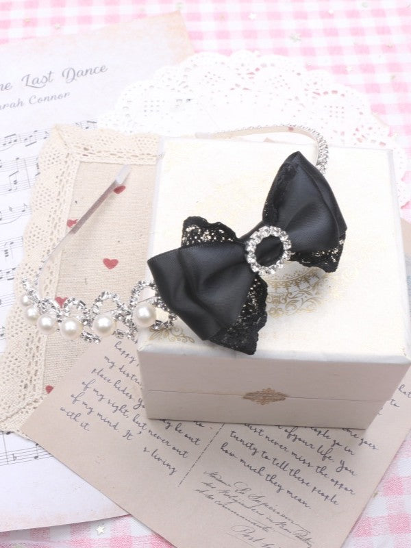 Rhinestone Options Color Bowknot Pearl Jirai Kei KC 6