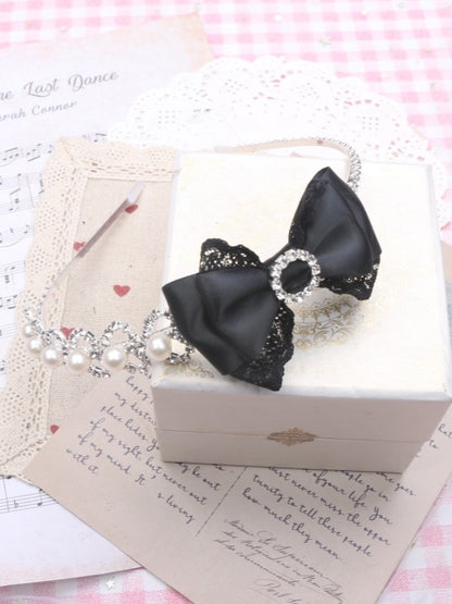 Rhinestone Options Color Bowknot Pearl Jirai Kei KC 6