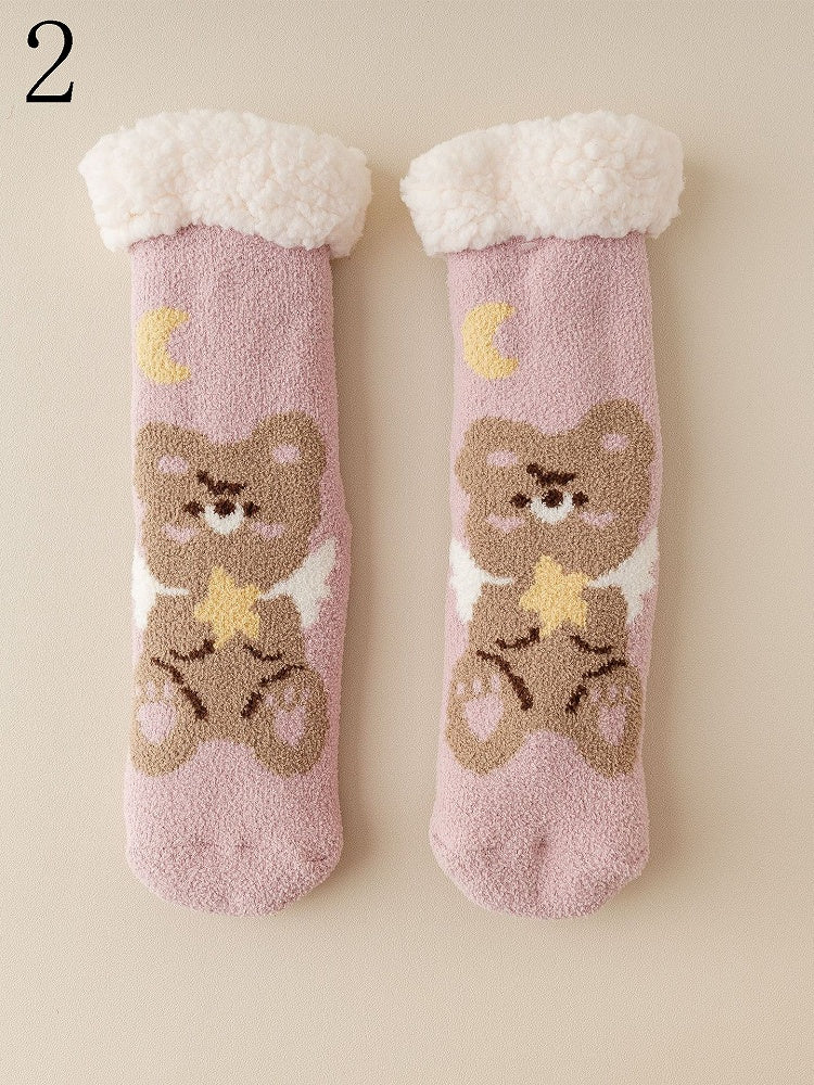 Bear Winter Socks 7 Options Cartoon