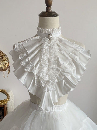 Jabot in White or Black - With PUJI