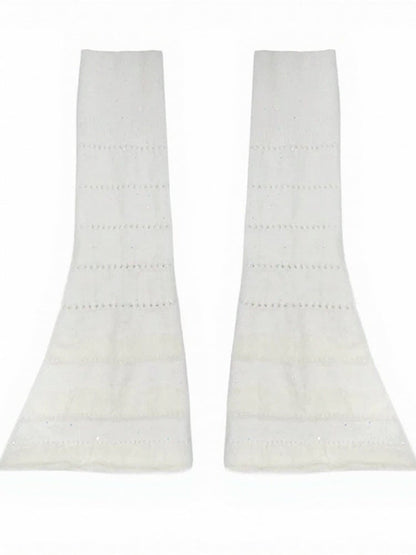 Knit Striped Sequin Leg Warmers - ModaSwings