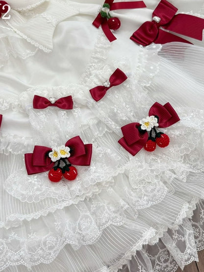 Spitzen-Handgelenkoptionen, 8 Manschetten, Schleifendetails