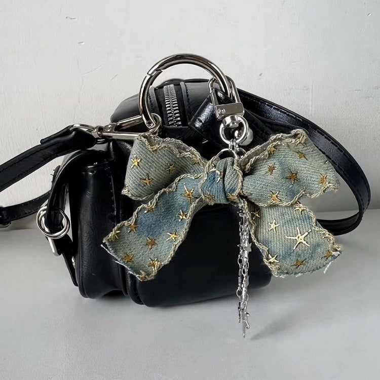 Bowknot Y2K Keychain Black/Silver/Blue/Pink