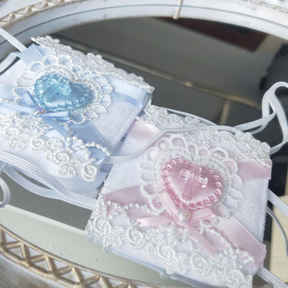 蝶結びクロススイートハートアイパッチ