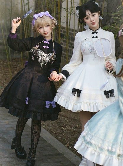 Mädchenkleid Schleife Chinesisch Süß