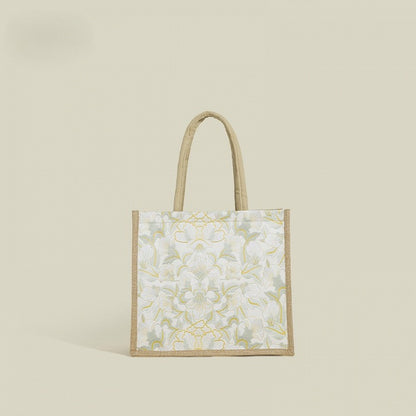 4 Colors Embroidery Handbag Flower