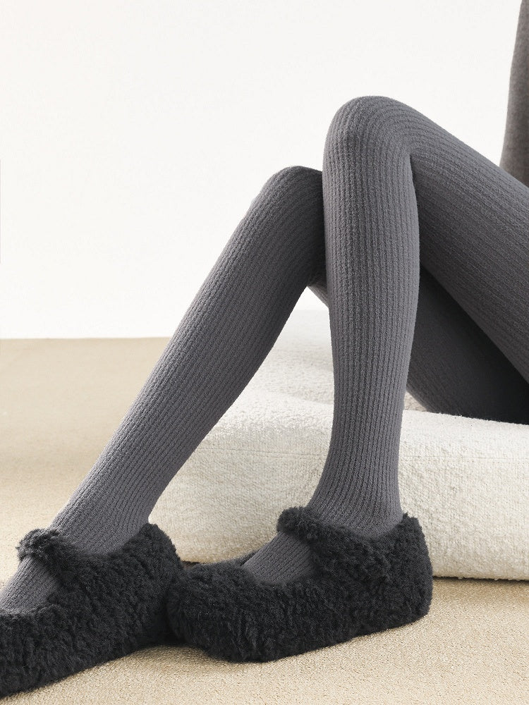 Ribbed Thermal Tights 4-Color