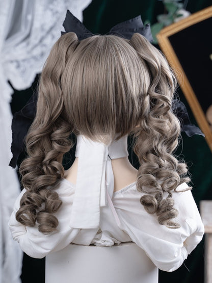 Wig Synthetic Long Clips Double Length With Brown Claw Ponytail 30CM