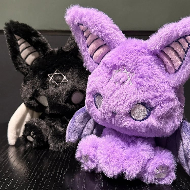 Purple Gothic Bat Plushie
