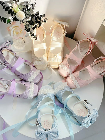 Buckle Lolita Sophisticated at Square Toe Removable Heels Lace-up Ankle - Strap Blue Mid