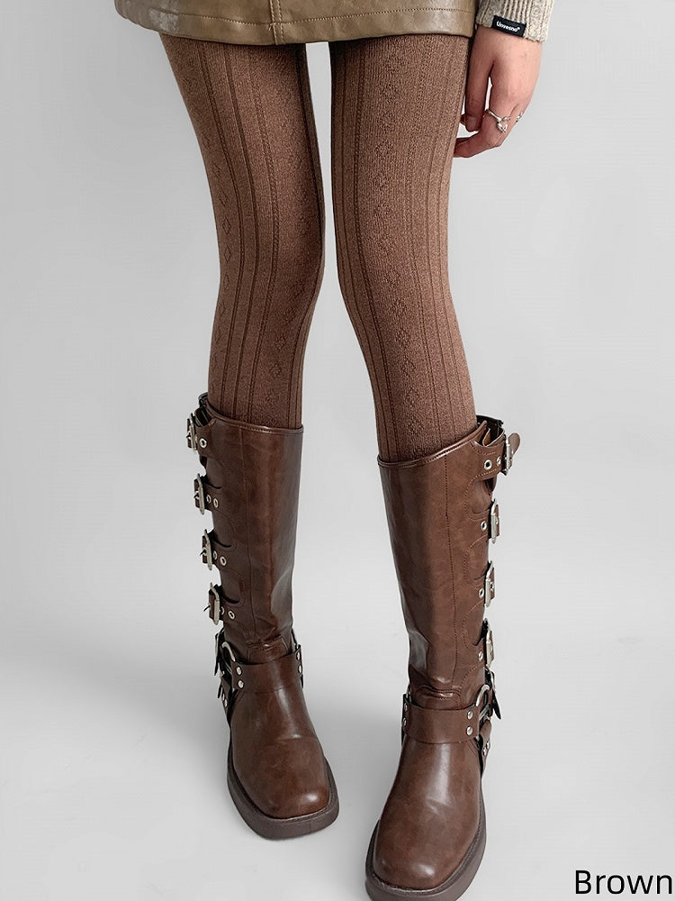 Patterns Tights 7 Diamond Striped Colors Vertical Maillard