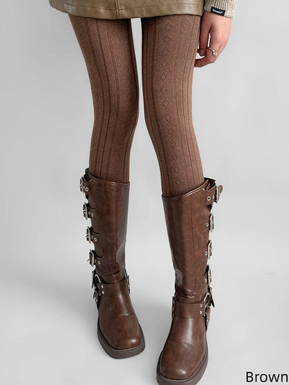 Patterns Tights 7 Diamond Striped Colors Vertical Maillard