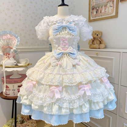 Lolita Fondant Cake JSK Suspender Dress – Sweet Summer Gown