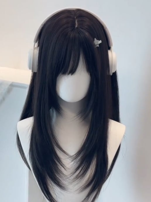 Straight Options Color 3 Wig Bangs Full with 65CM