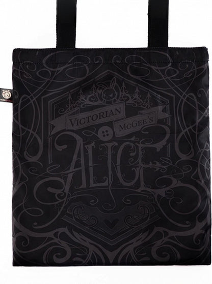 Cheshire Gray Cat Plushie Brown Canvas Bag A Guro Kawaii with